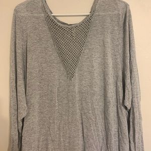 long sleeve grey tee